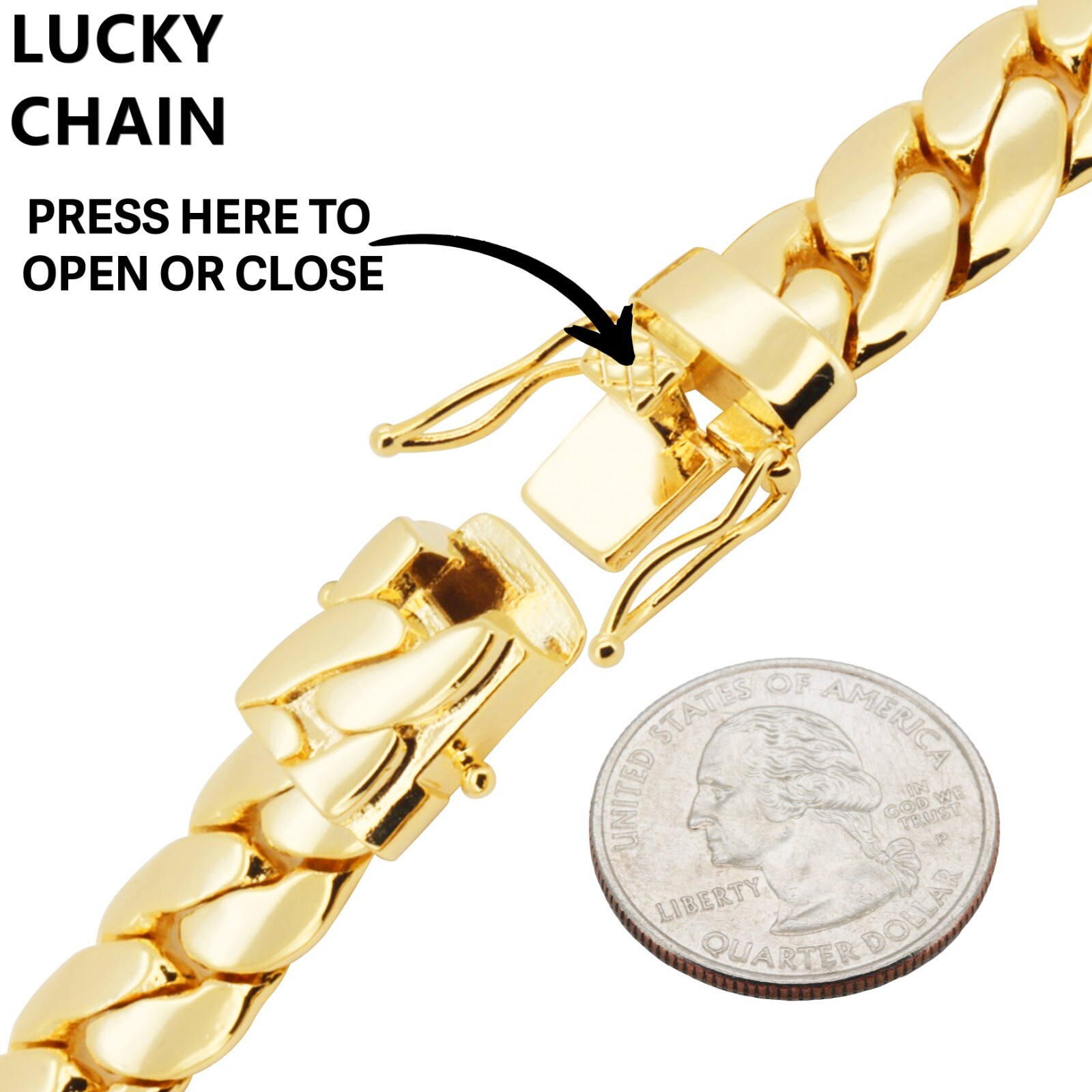 8.5”-30”14K GOLD FINISH MIAMI CUBAN LINK CHAIN OR BRACELET 12MM 51g-180g
