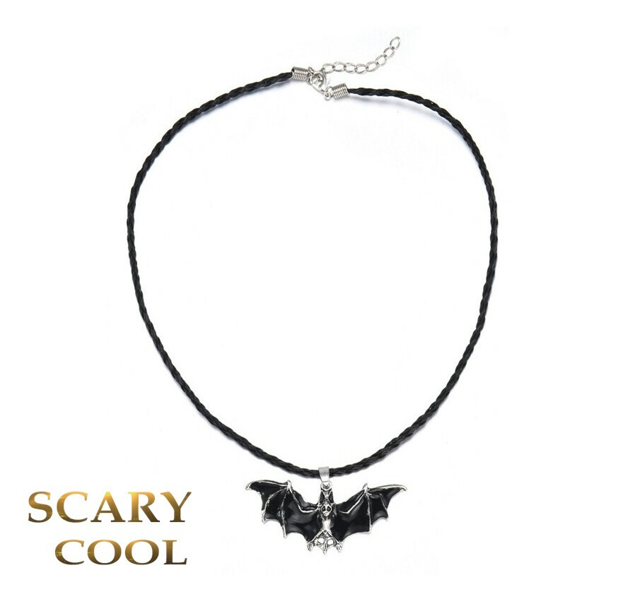 New Bat Gothic Wings Halloween Vampire Punk Biker Necklace