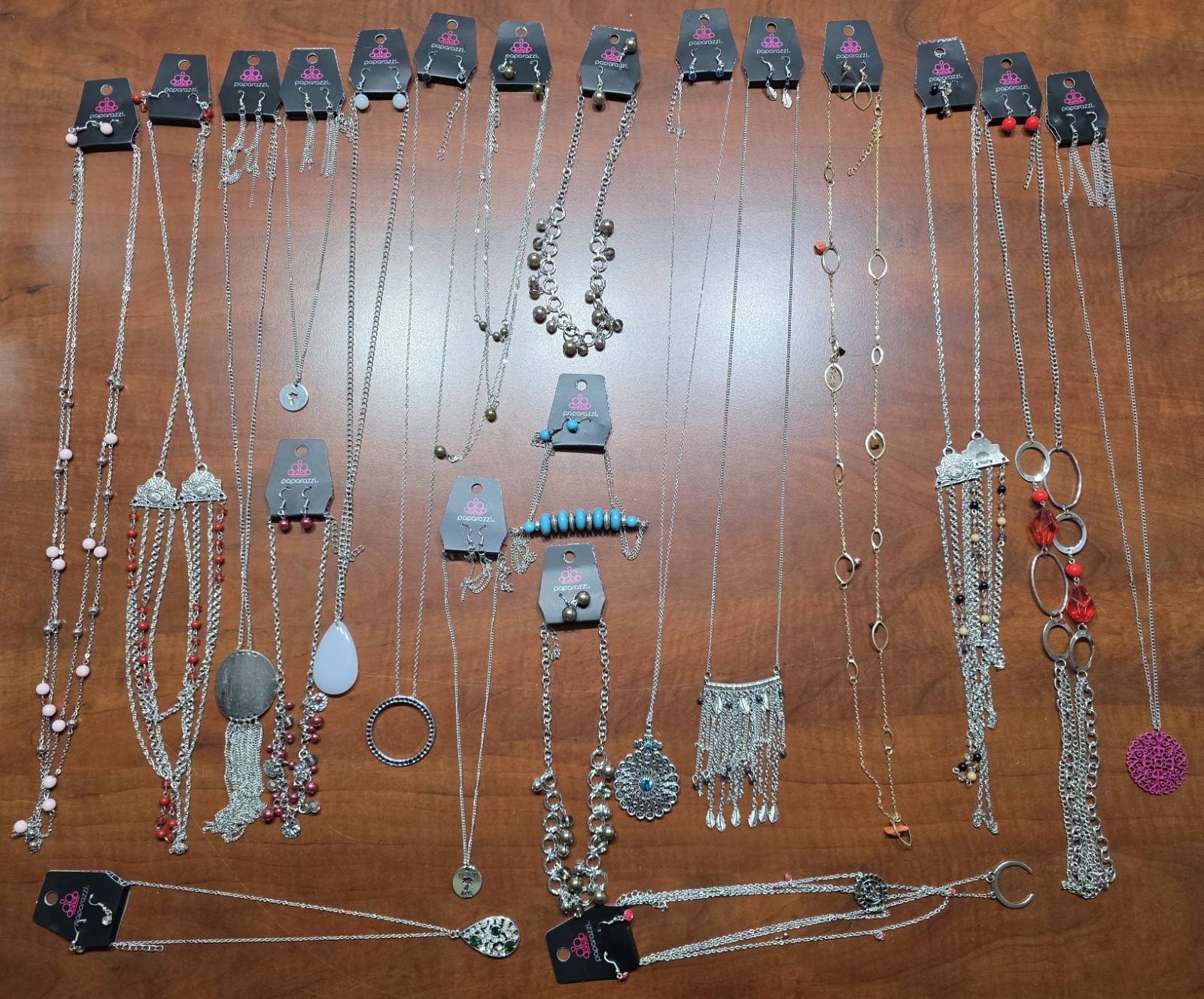 Paparazzi Women’s Necklace Lot of 20 New with Tags Variety of Styles and Colors