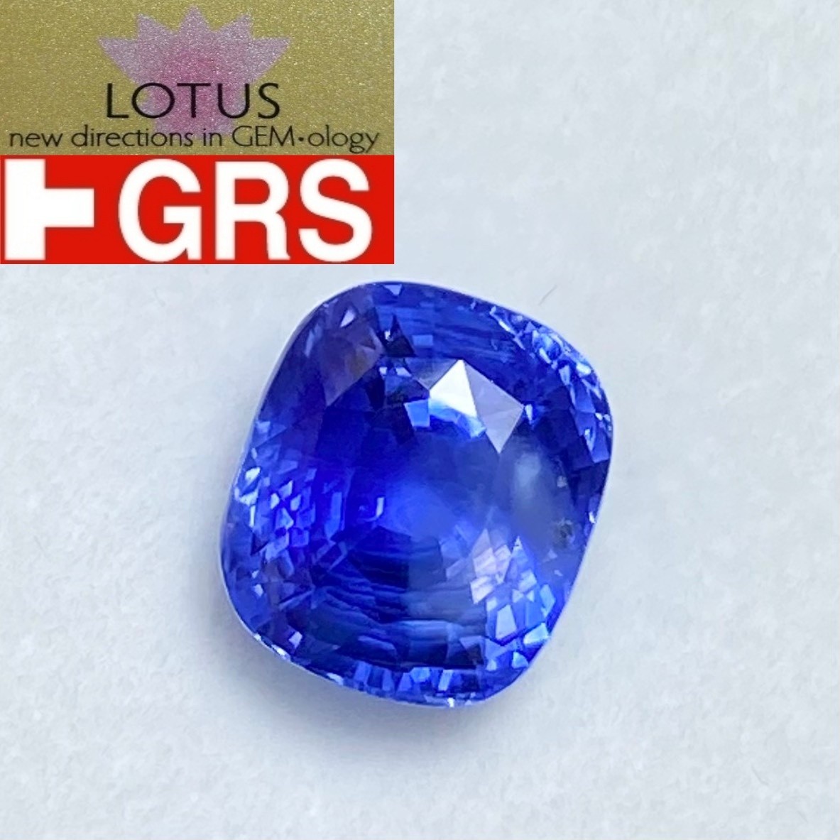[jerseychou] Natural cornflower blue sapphire 6.15ct , Sri Lanka , GRS/LOTUS