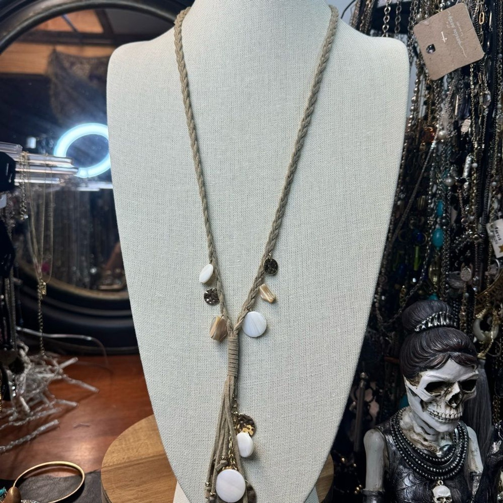 Leather Y-Necklace
