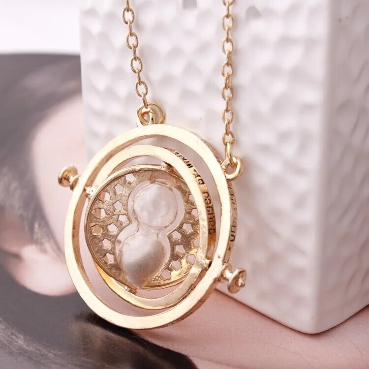 Time Turner Necklace Hourglass Inspired by Harry Potter Hermione Wizarding World