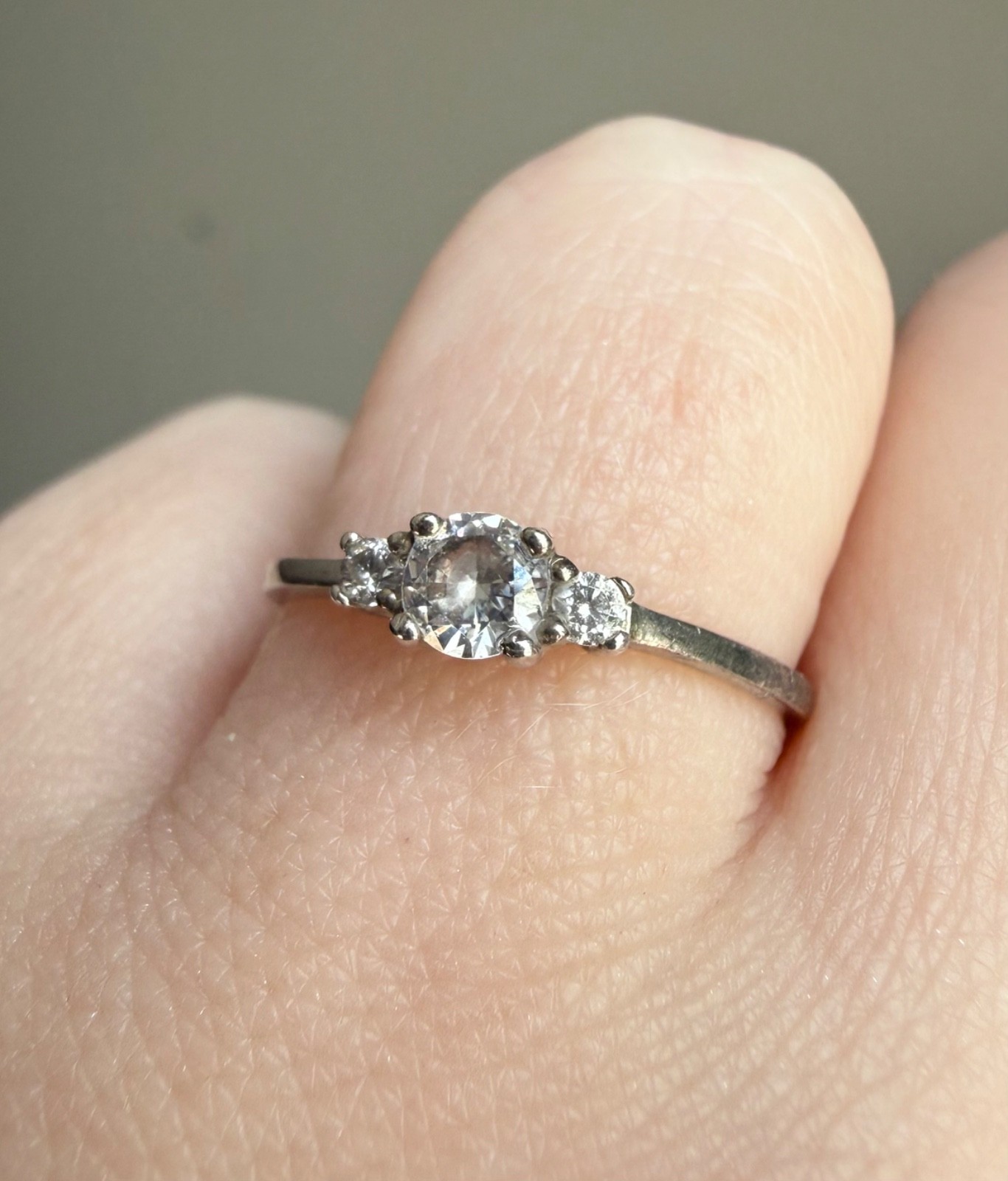 Sterling Silver ATI Cubic Zirconia CZ ring Size 7.25