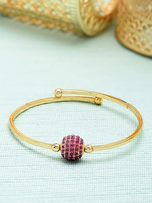 JAYWAR Luxury Gold Plated Bracelet for Women Sheik Arabic Bridal Wedding Bangle