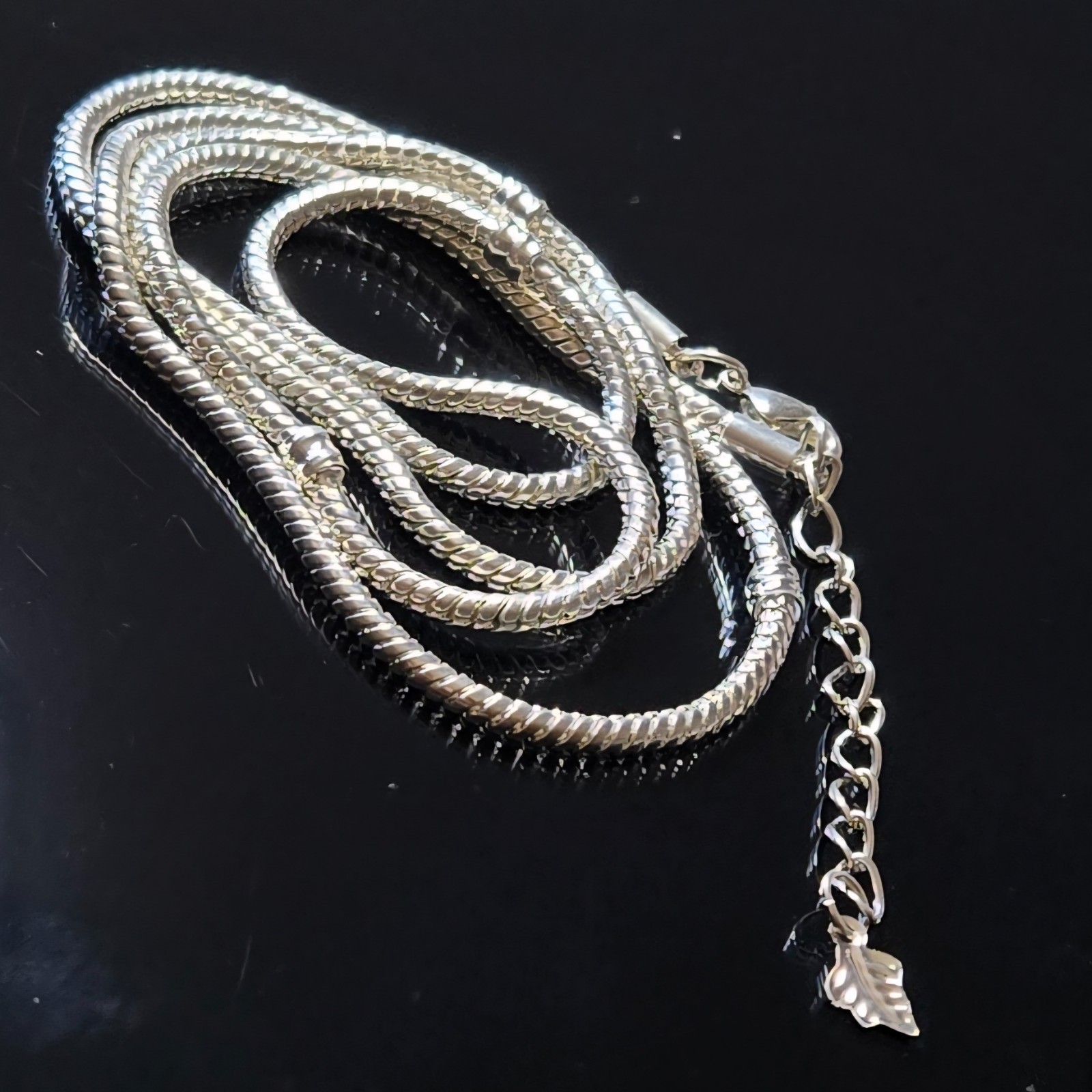 Necklace Chain Bulk Silver Plated European Style Necklace Chain 27 inch 10 pcs