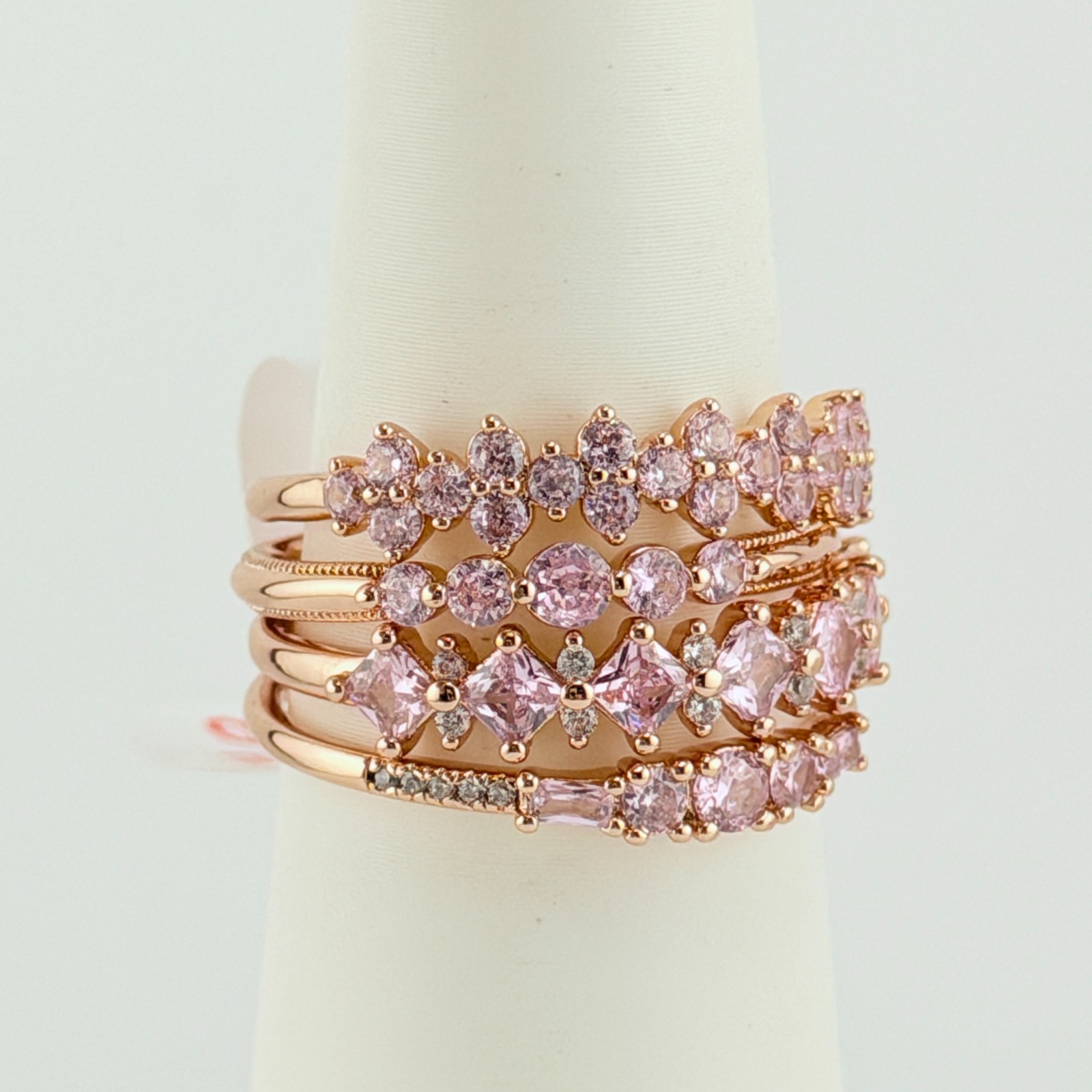 Bomb Party Delicates Sz 10 “Wings Spread Across Endless Dawn” Rose Quartz
