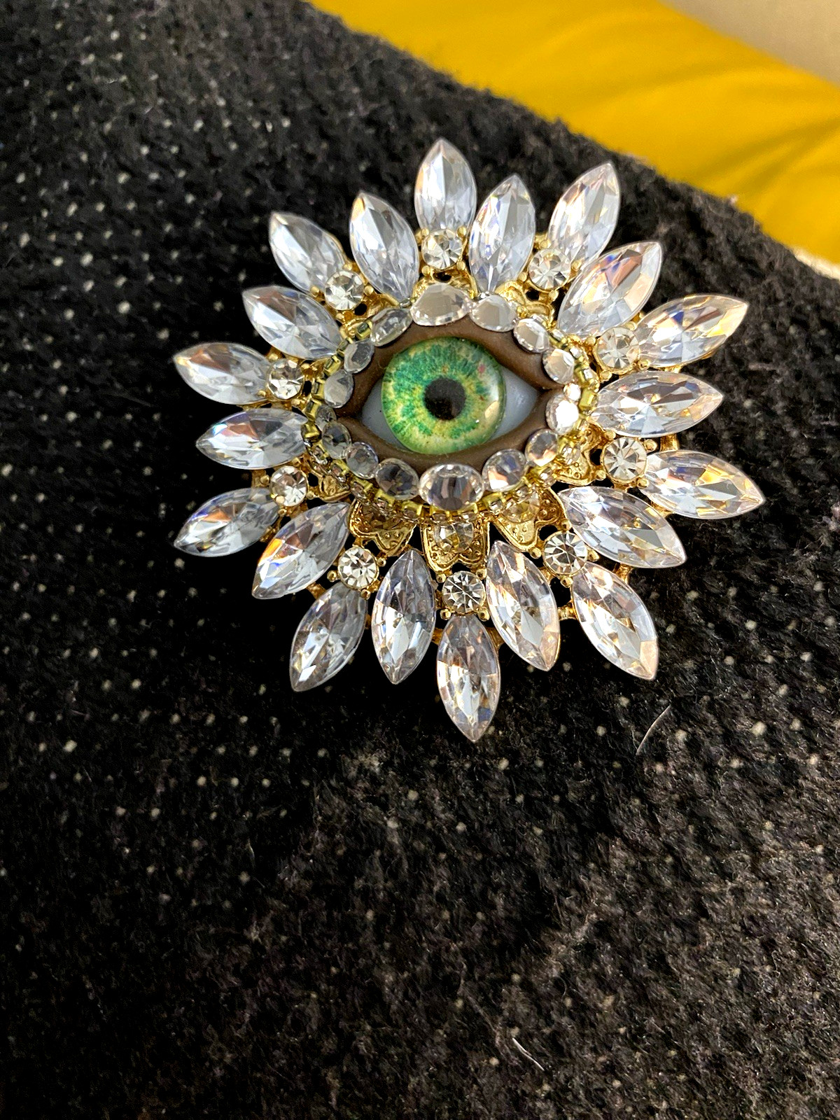 EVIL EYE BROOCH LARGE AMAZING !