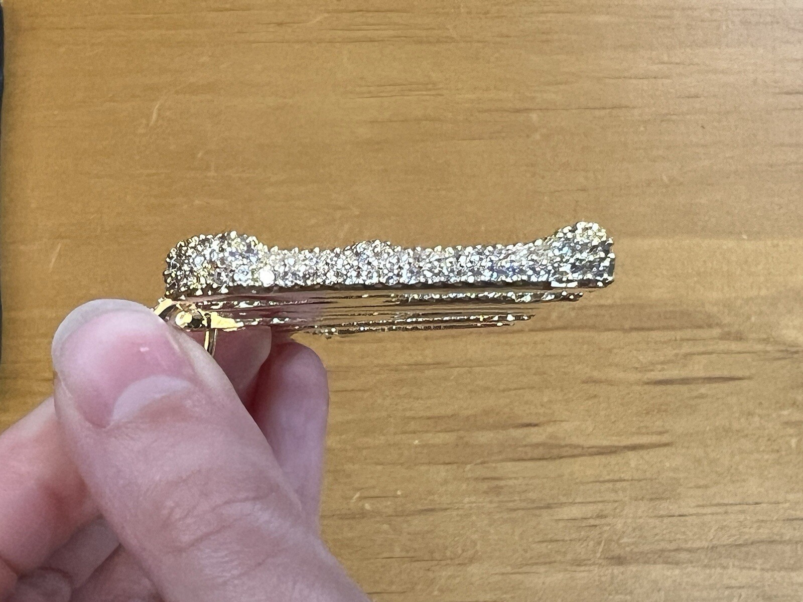 GLD Shop Gold Tone CZ Pendant MMTF Macys With Box & Papers