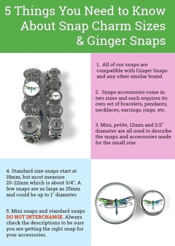 Snap Jewelry Crystal Rhinestone Pink 18-20mm Fits Ginger Charms Accessories NEW