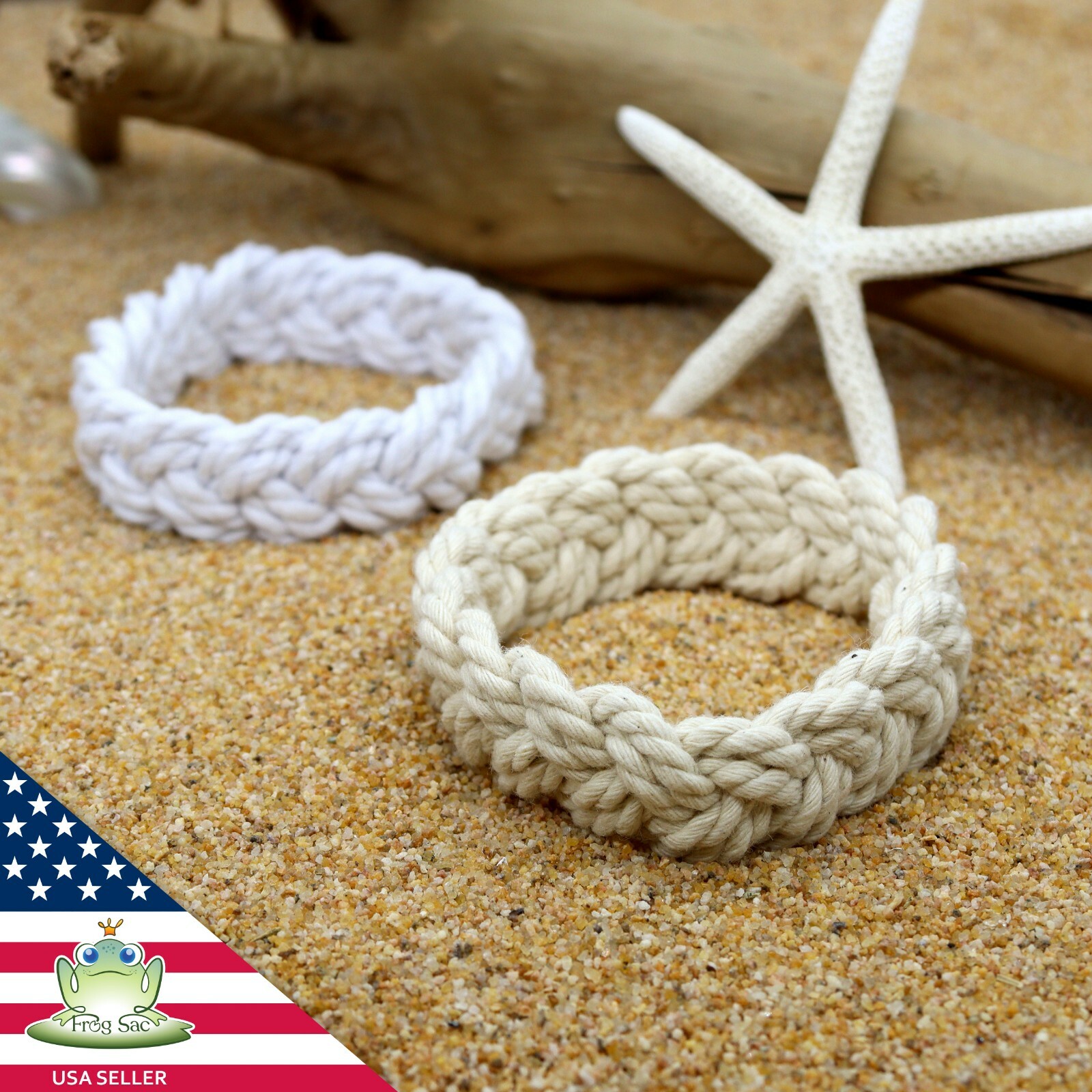 2 PCS Sailor Knot Bracelets, Nautical Knot Rope Bracelets