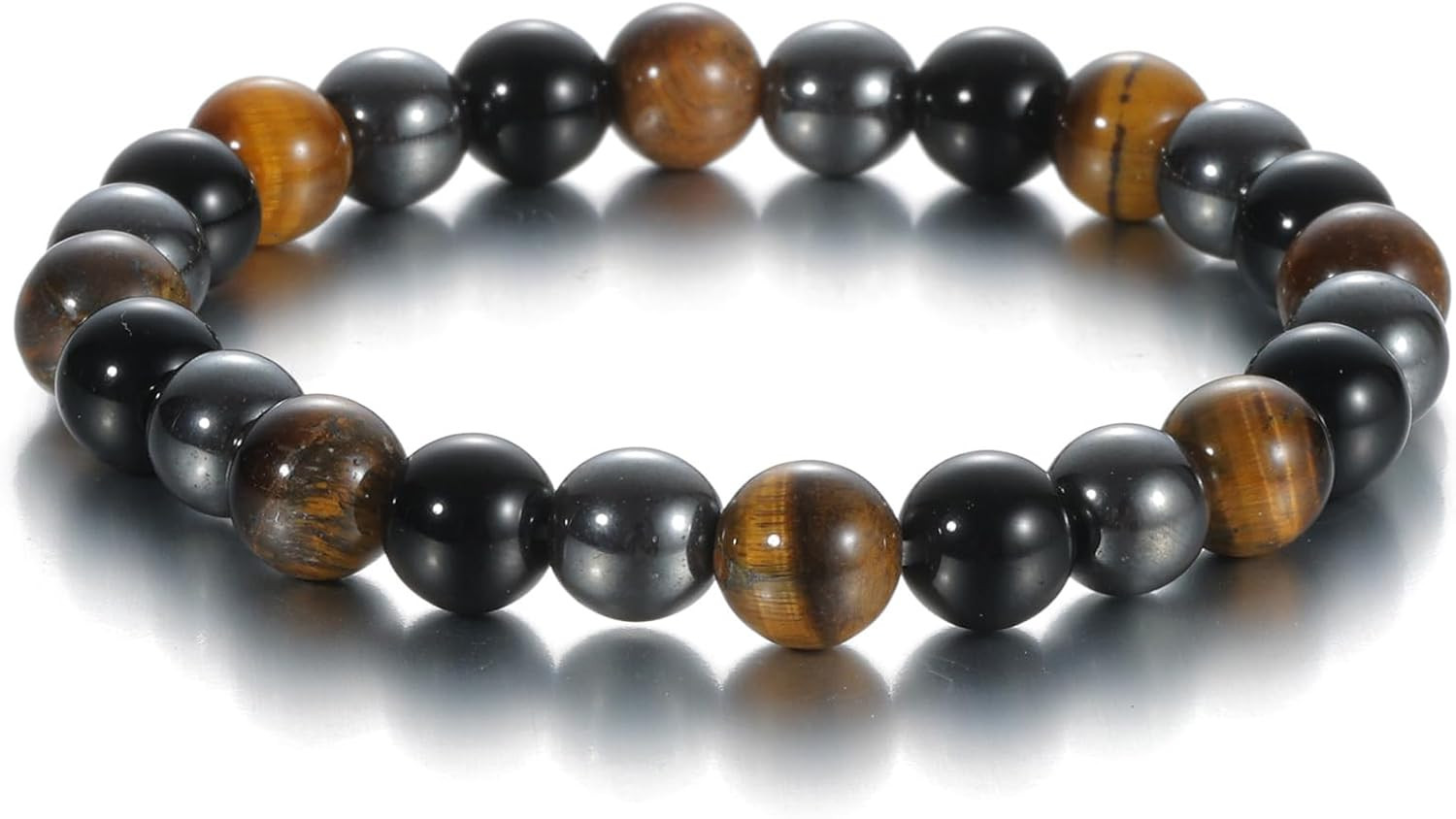 Womens Crystal Beaded Bracelets for Women Men Protective Energy Bracelet Natural