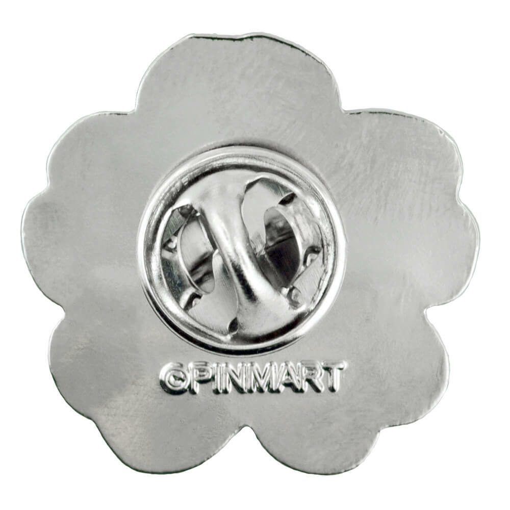 PinMart’s Red and Black Poppy Flower Remembrance Memorial Day Enamel Lapel Pin