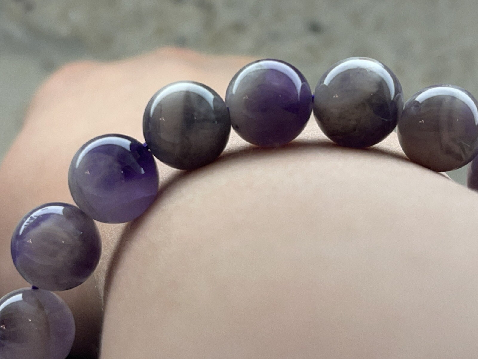 Fantasy Amethyst Beads Bracelet 11.3mm
