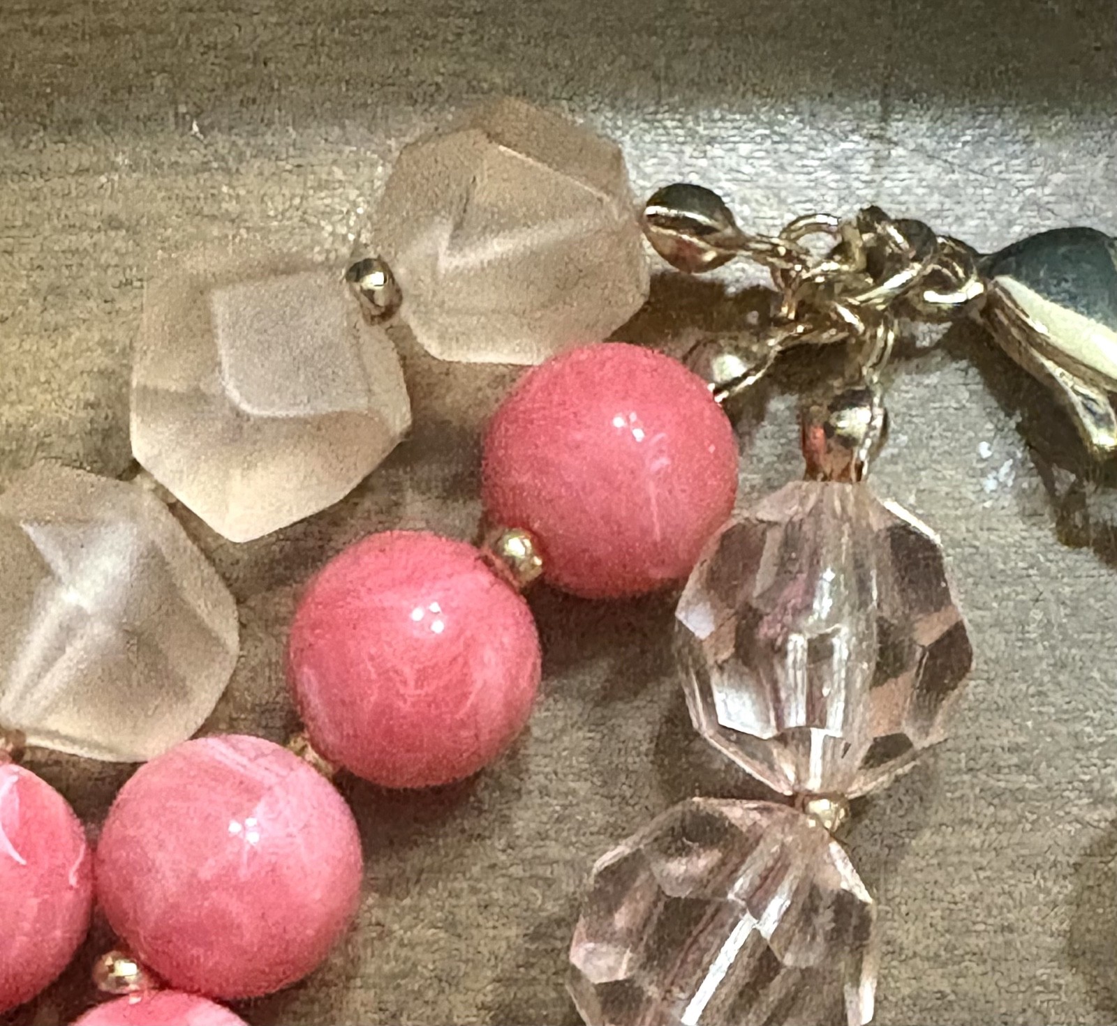 Multi-Layer Pink & Coral 10″ Necklace-Lane Bryant 2023