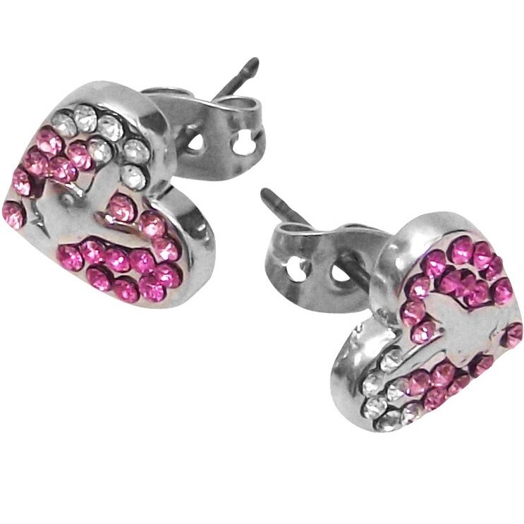 Playboy Jewelry Set Bracelet Earrings Bunny Heart Charm Play Boy y2k Deadstock x