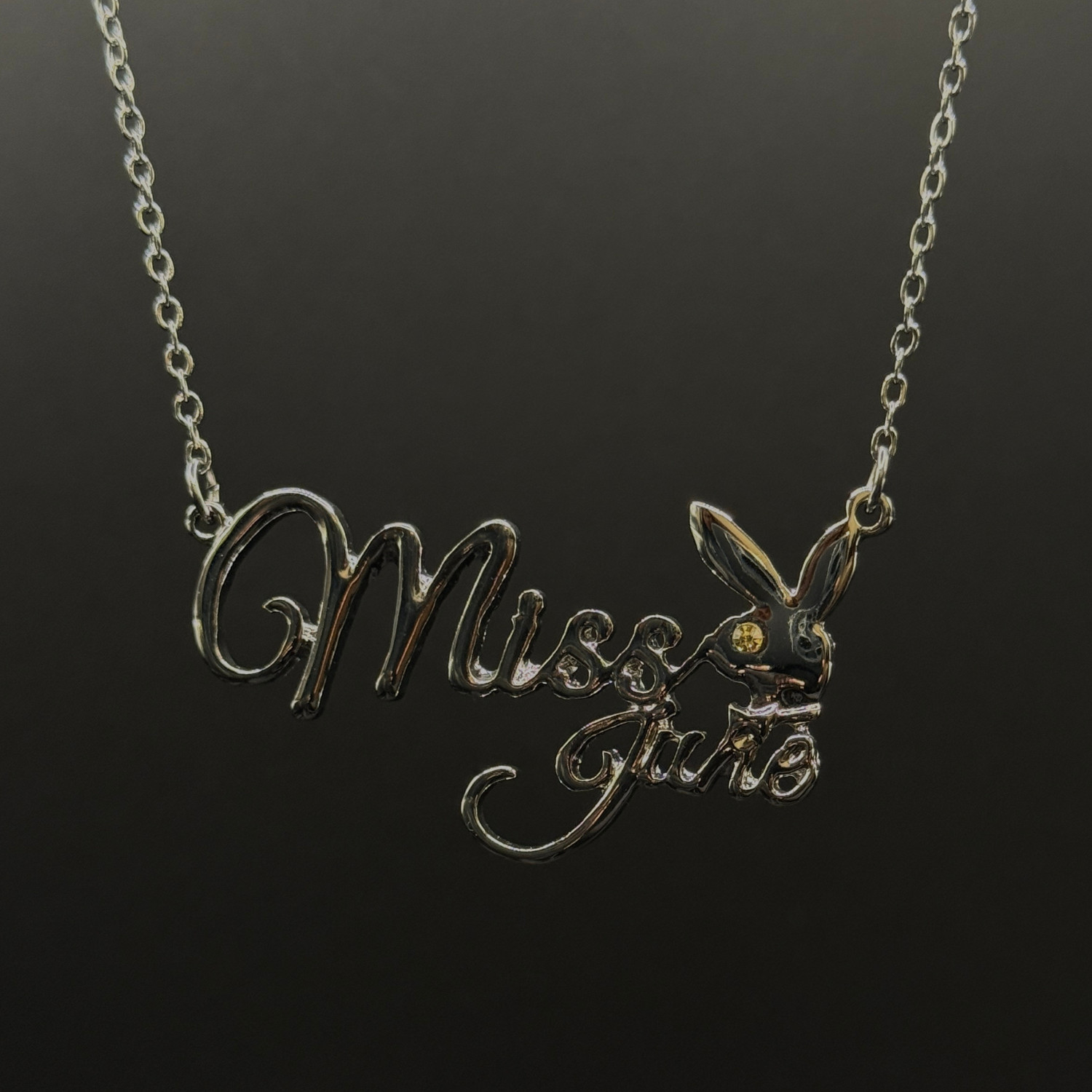 PLAYBOY MISS June w/BIRTH MONTH STONE Necklace jewelry