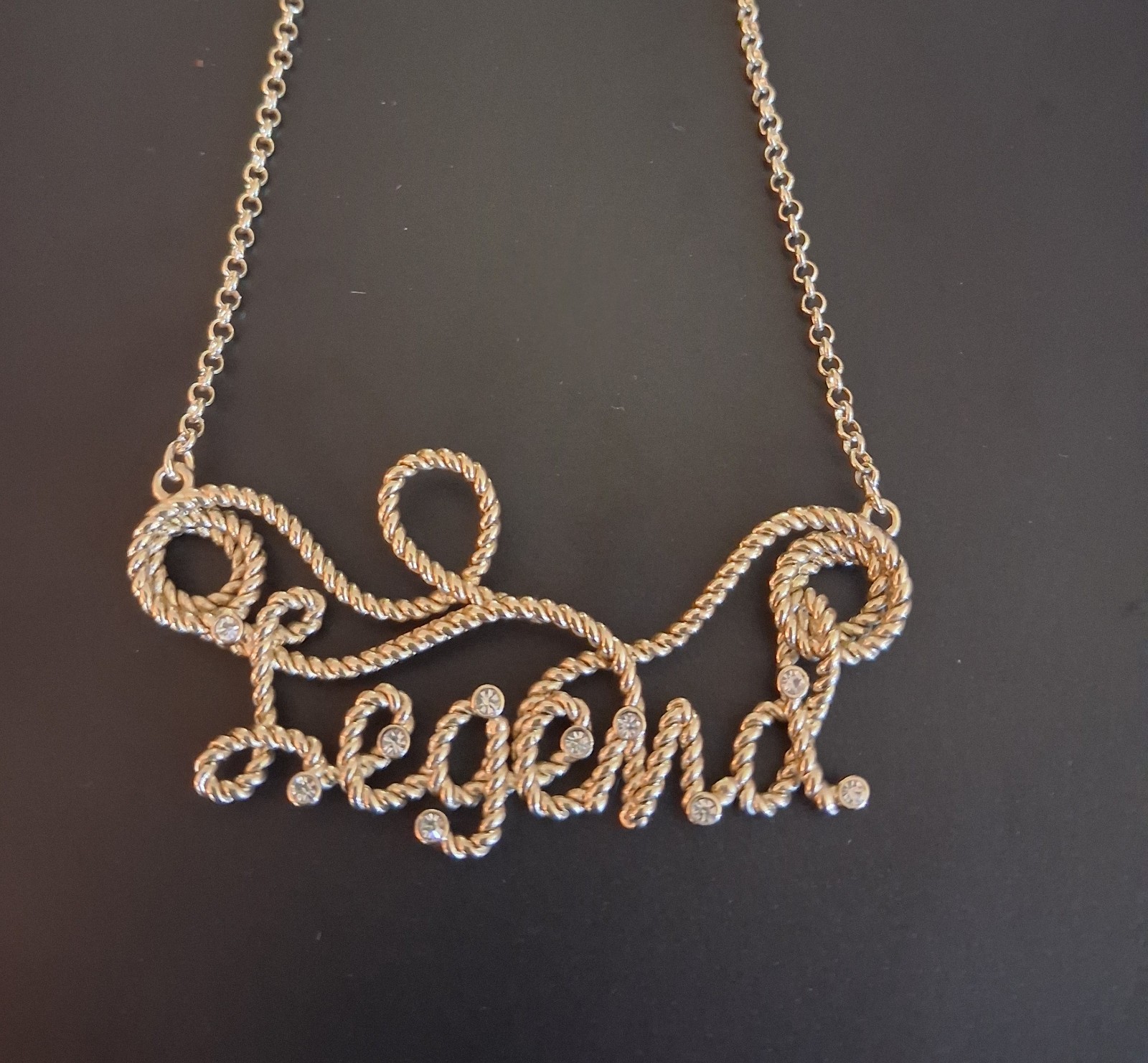 HEIDI DAUS “Rodeo Legend” Crystal Accented 17″ L. Gold-tone Chain Necklace