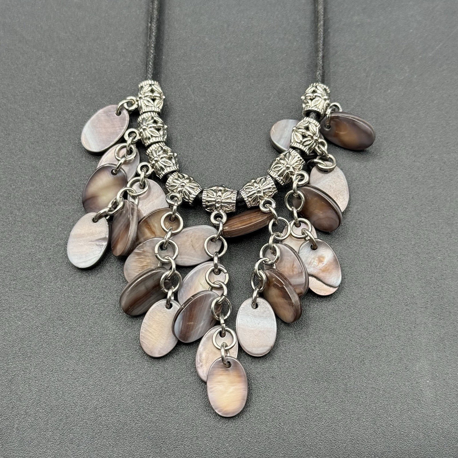 Lia Sophia VERONA Brown Mother-of-Pearl Necklace