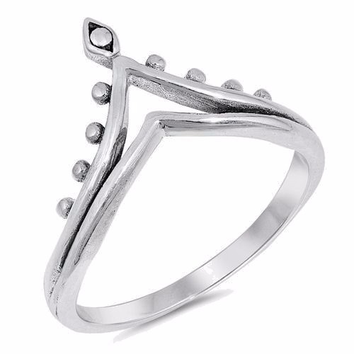 USA Seller V-Ring Sterling Silver 925 Best Price Plain Jewelry Gift Selectable