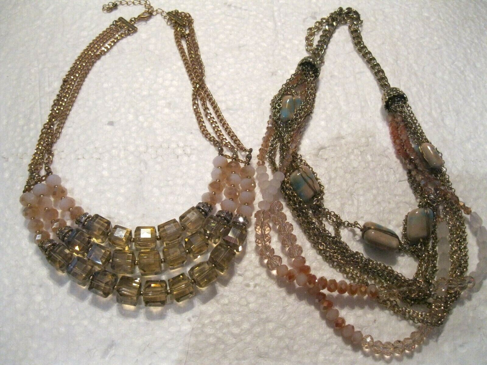 LOT of 2 Beaded Necklaces – One is 16″ and the other is about 18″