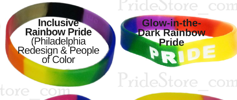 LGBTQ Gay Pride Silicone Bracelets Individual and Wholesale Lots LGBT GLBT Queer