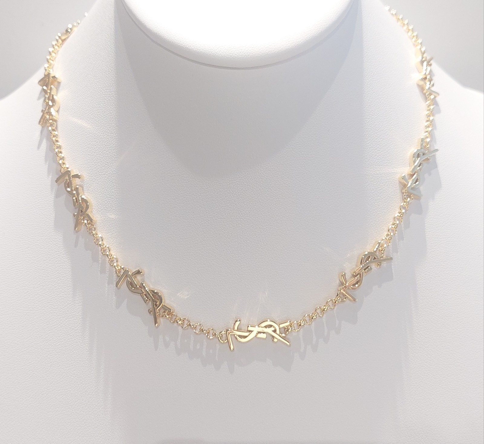 YVES SAINT LAURENT SIGNATURE NECKLACE – Box Included