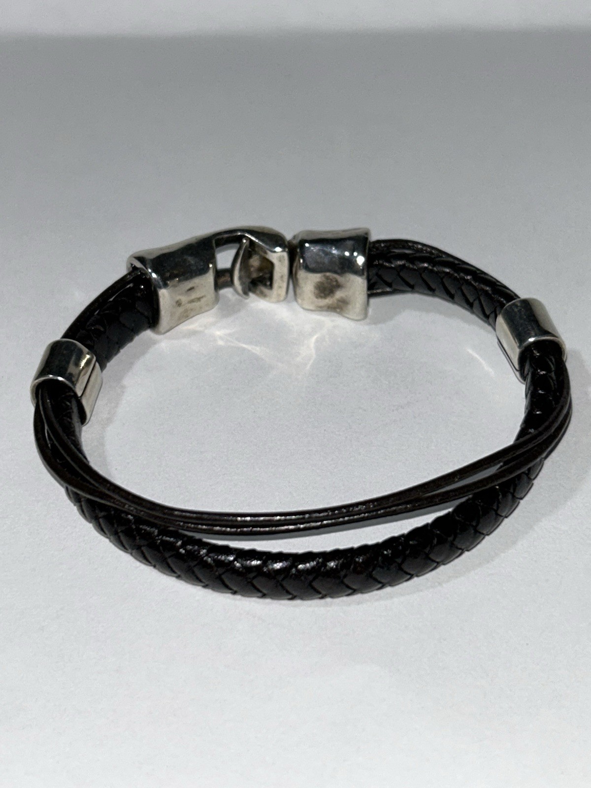 UNOde50 Leather & Silver Plated Bracelet UNOde50 Bracelet