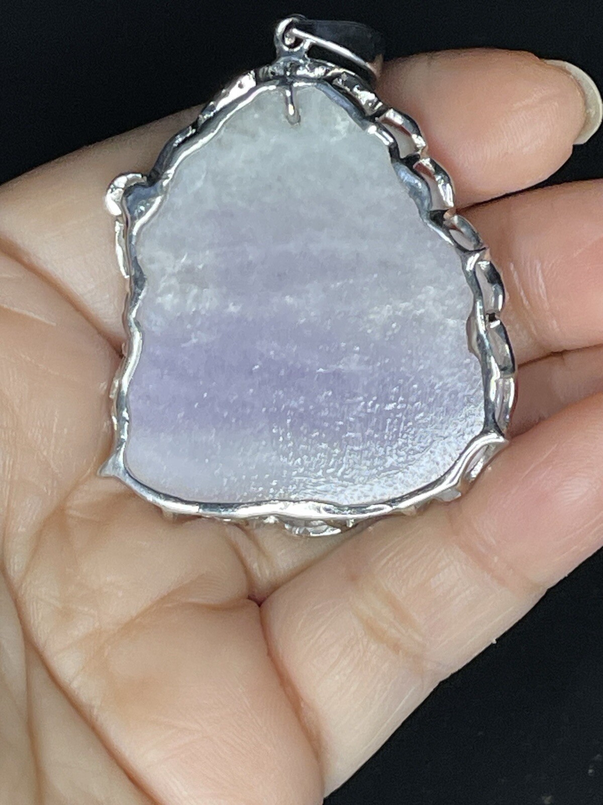 Maitreya Buddha pendant 100% Natural Jade & Natural Color