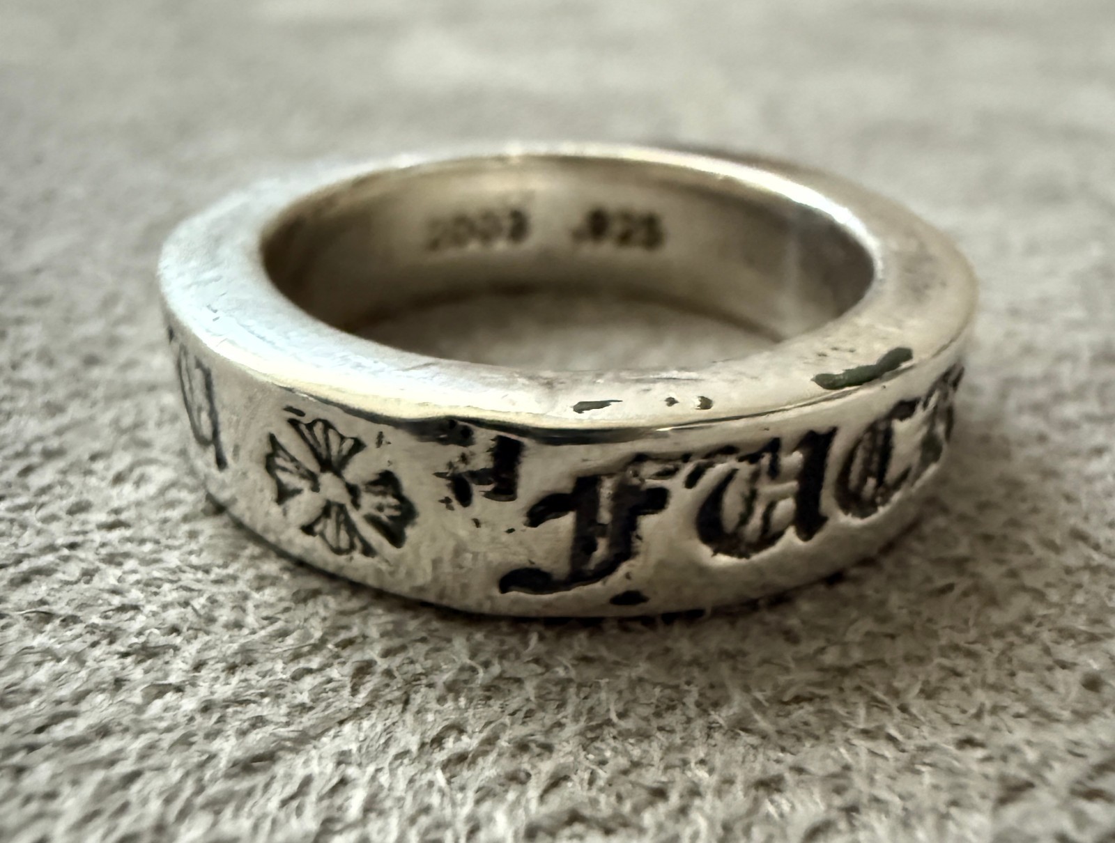 Chrome Hearts Fxxk You Spacer Ring 6mm 🔥 Best Price *Pre Owned* 2003 Size 9.5