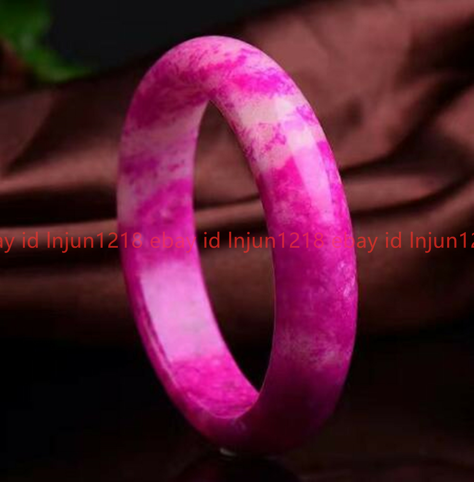 Natural Pink Sugilite Jade Gemstone Bangle Bracelet 56-62mm Jewelry