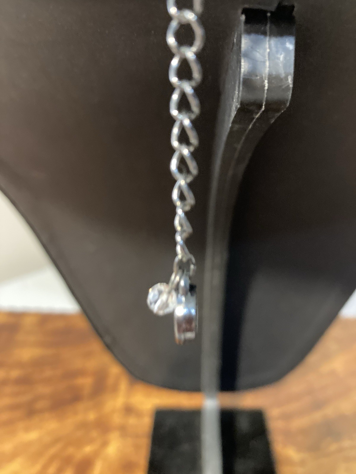 Simply Vera Wang Gray/Silver/Black Statement Necklace Silver Tone 16 – 19 in