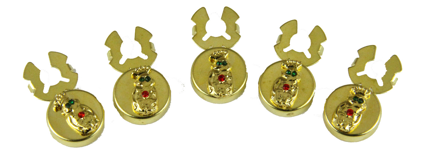 6030019 ROJ Royal Order of Jesters Button Covers Biliken Billiken Jester Tuxedo