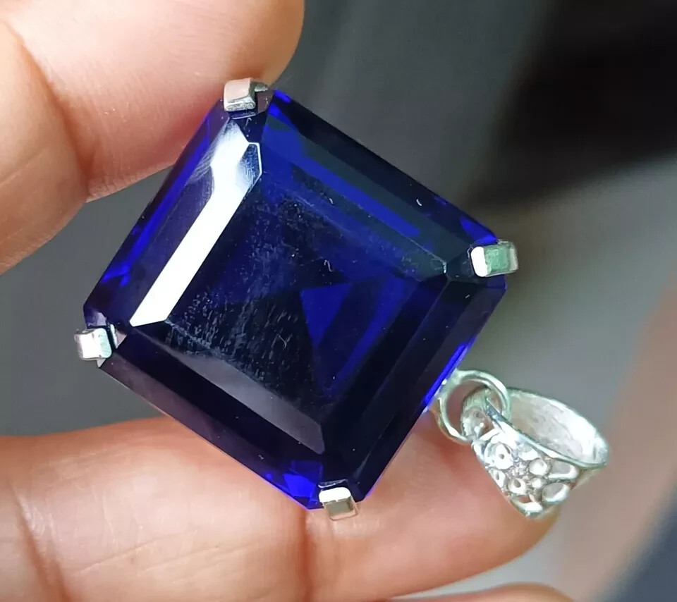 94.95 Ct EGL Certified Natural Topaz 925 Solid Silver Pendant Loose Gemstone