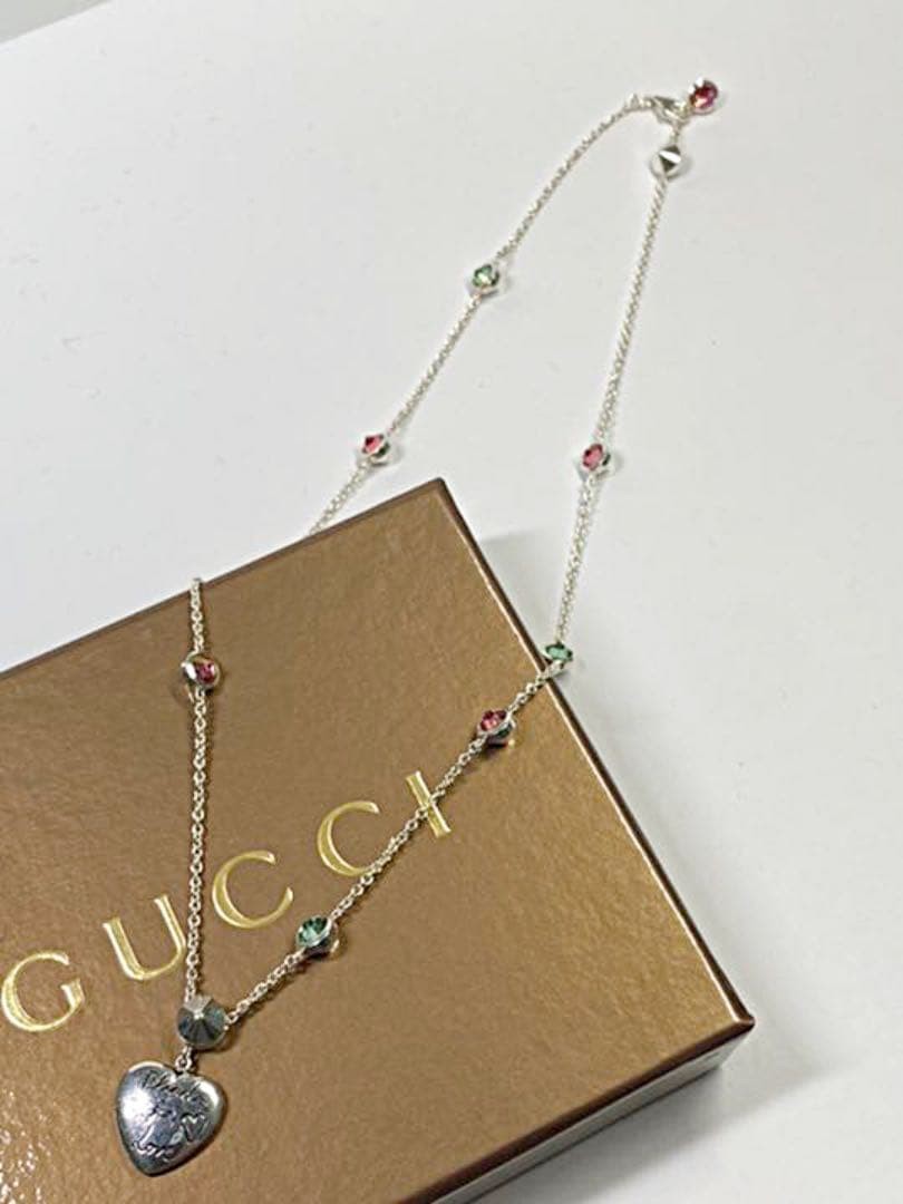 GUCCI Silver 925 Necklace Women Pre-Owned 10.8g Authentic