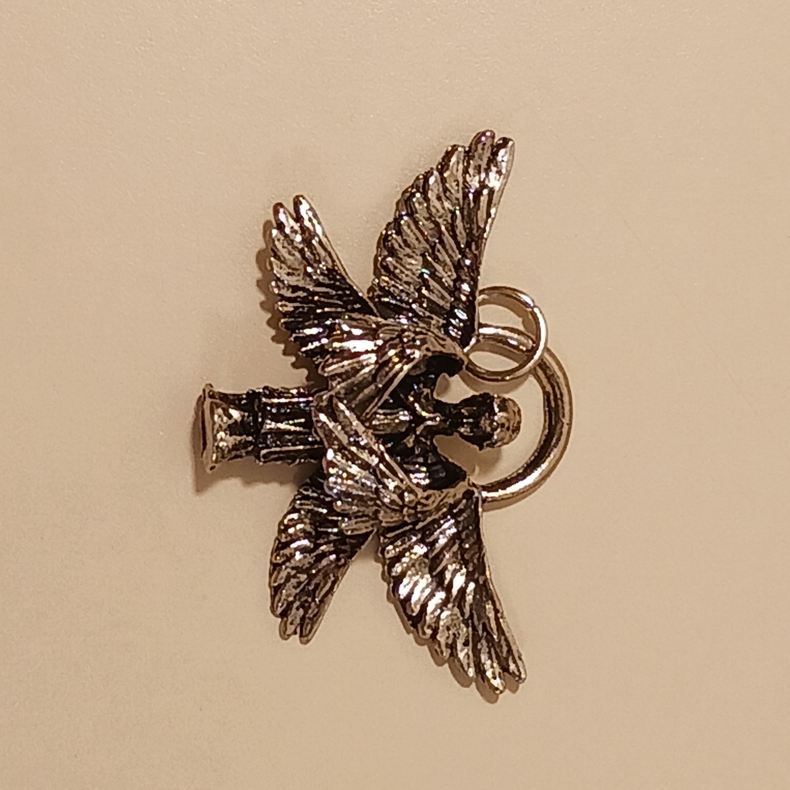 Vintage Praying Angel Pendant Necklace Unisex Adult Traveler Jewelry Gift SS SP
