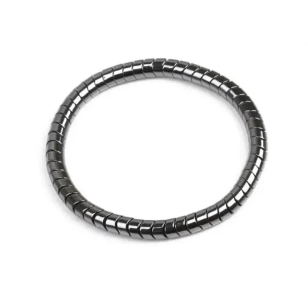 2 Magnetic Therapy Hematite Bracelet 8mm Beads for Men and Women