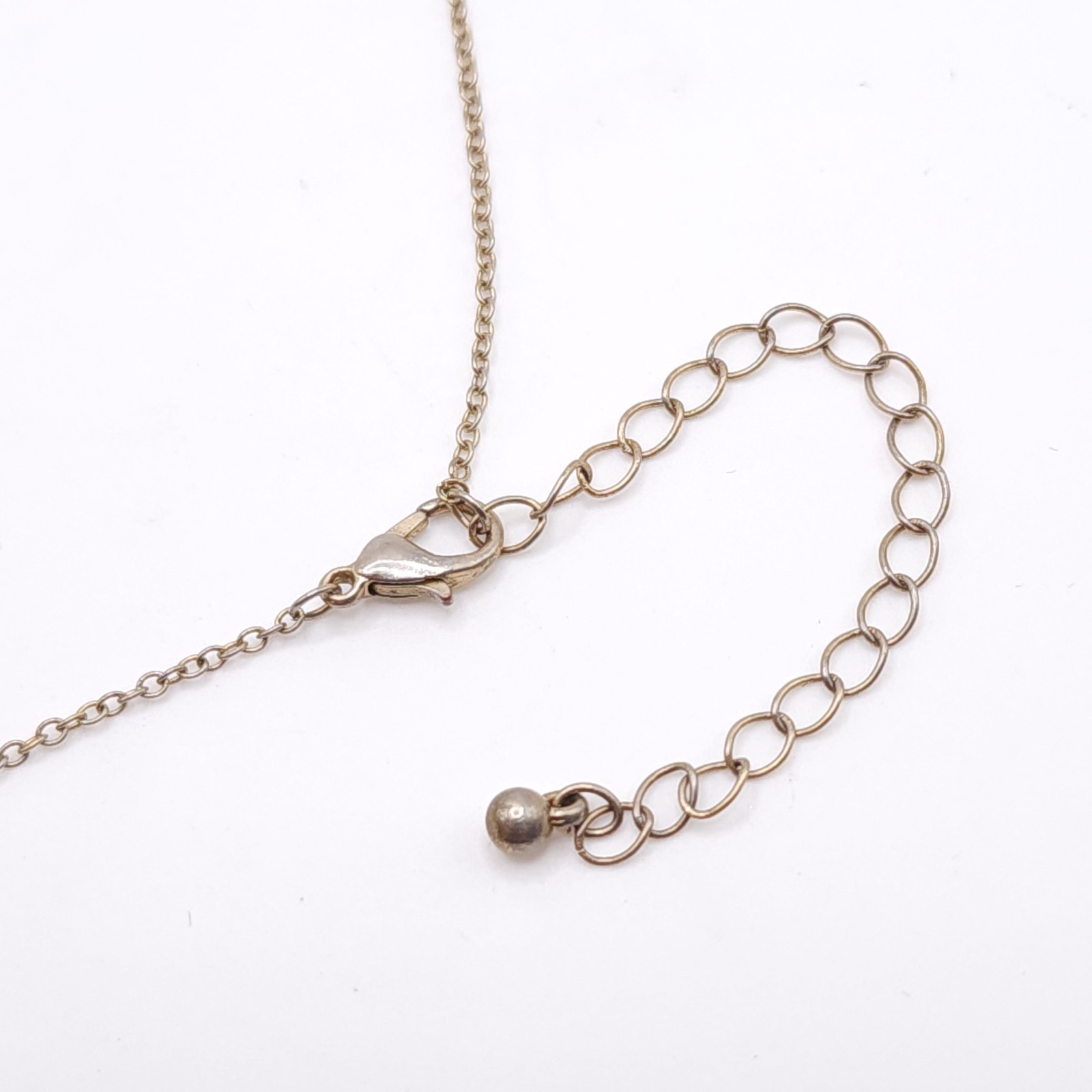 Black Agate Teardrop Pendant Necklace Gold Tone Statement Adjustable 32-35in