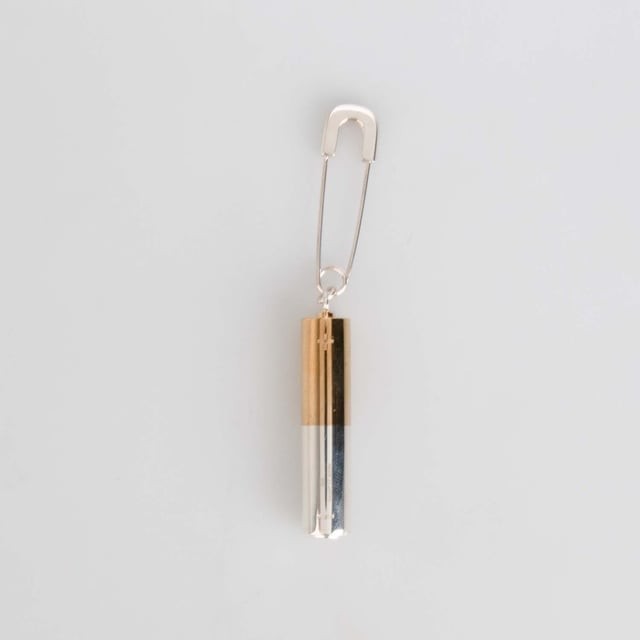925 Silver AMBUSH Earring with Battery Charm in Silver and Gold £550, NEW