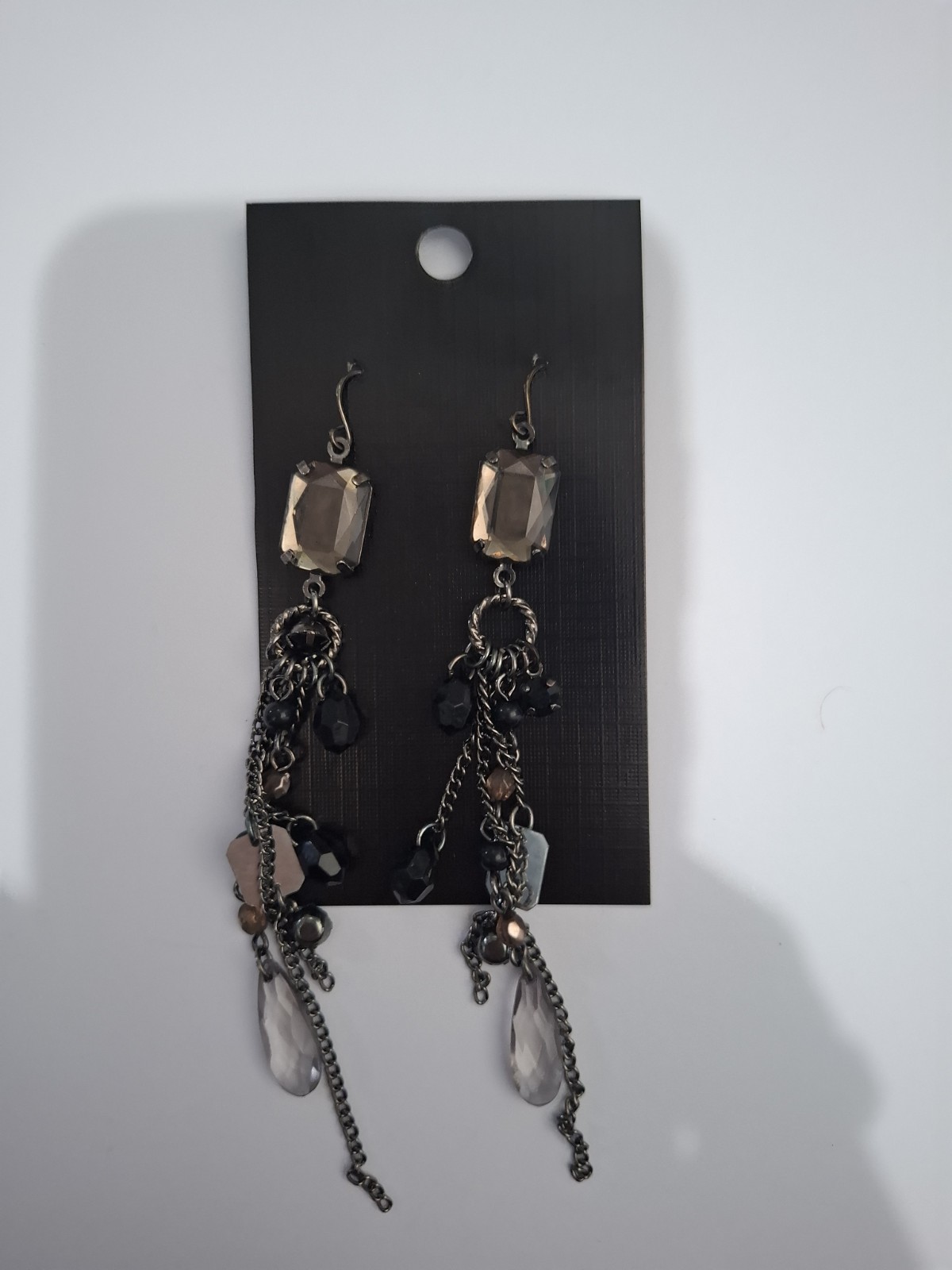 Beaded Cluster Fashion Dangle Drop Earrings – Hook – New