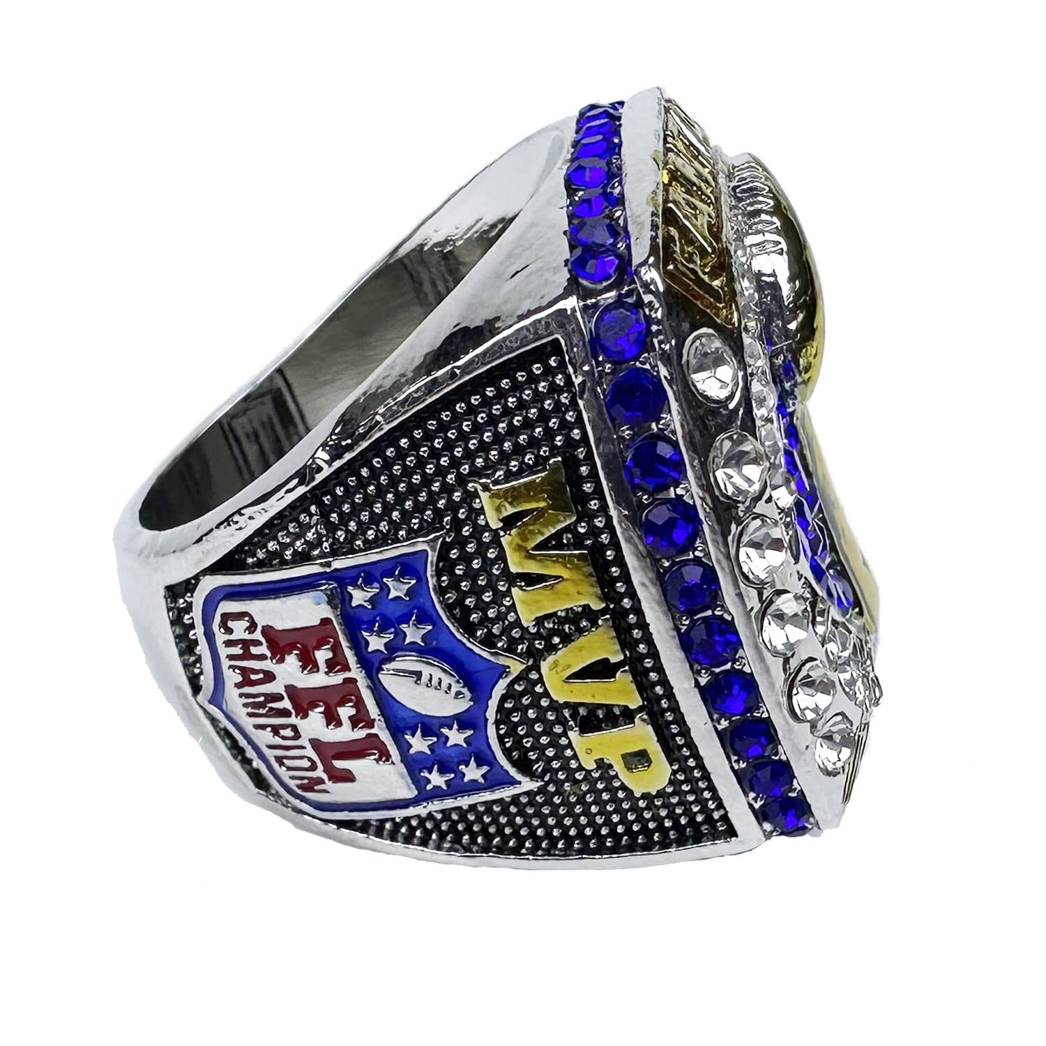 Fantasy Football Championship Ring – FFL Ring with Display Box SZ.11