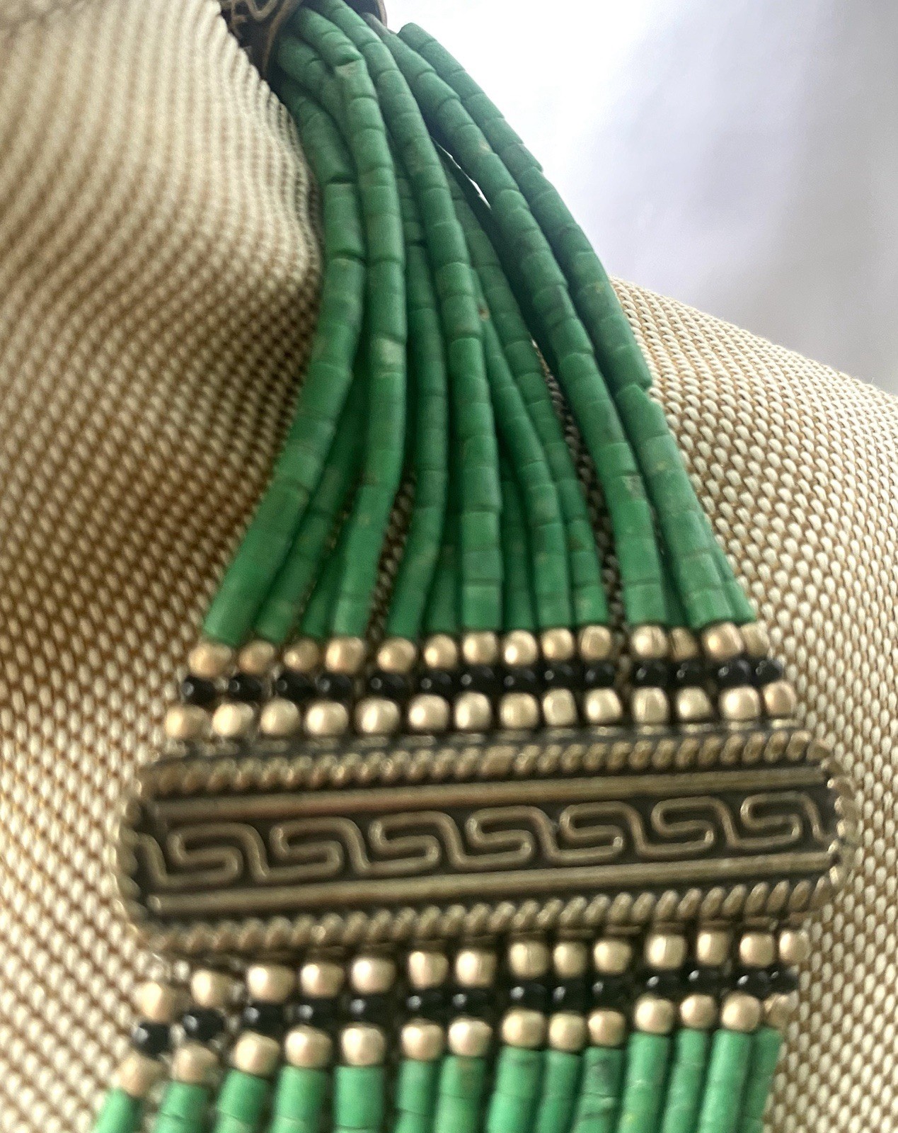 Vintage Necklace –Lapis Lazuli & Turquoise Statement-Handmade-Rare Find