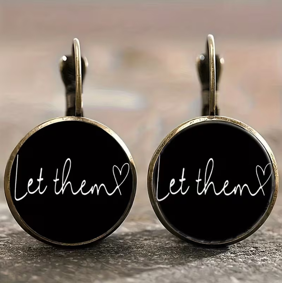 MEL ROBBINS LET THEM THEORY Round Earrings Light Luxury Jewelry Accessories