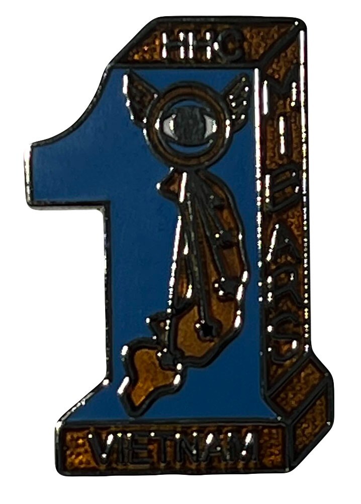 HHC Mibars Vietnam 1st Military Motorcycle Hat Cap Lapel Pin M-311