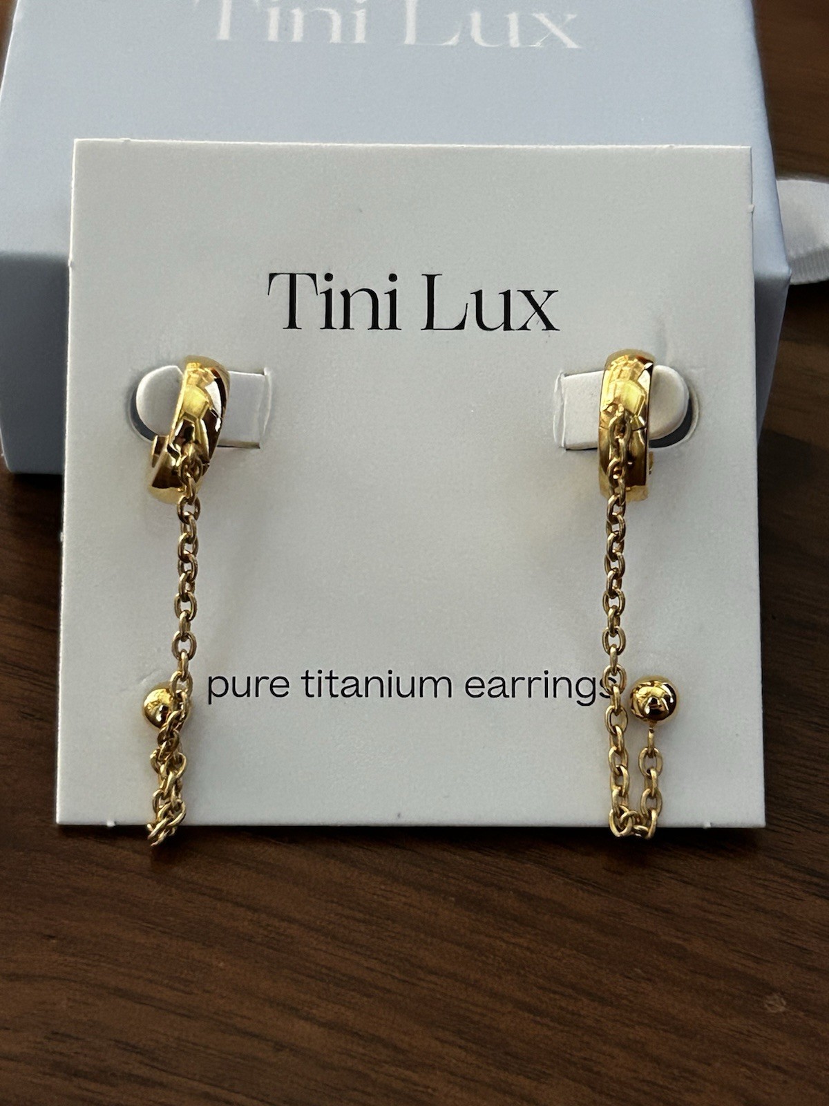 Tiny Lux Titanium Earrings – Peri Hoop – Stud and hoop for multiple piercings