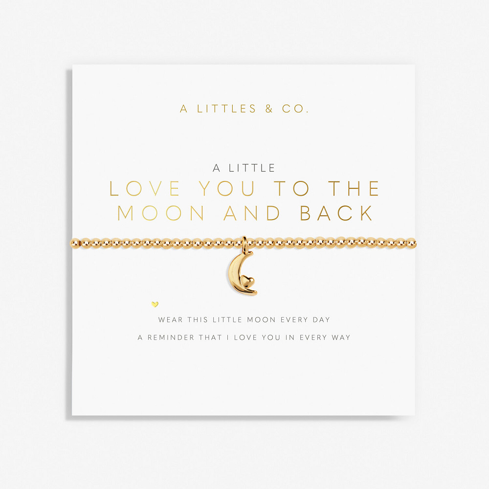 Katie Loxton A Little Love You To The Moon And Back Gold ALC6018 New