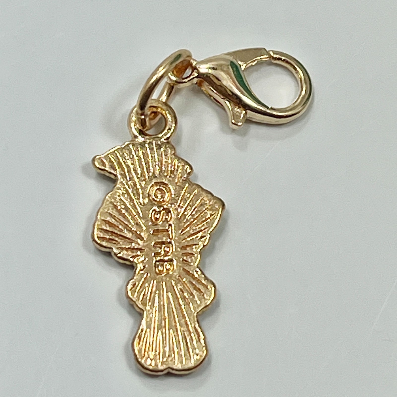 Strawberry Shortcake Orange Blossom Clip On Charm Zipper Pull Bag Acrylic Gold
