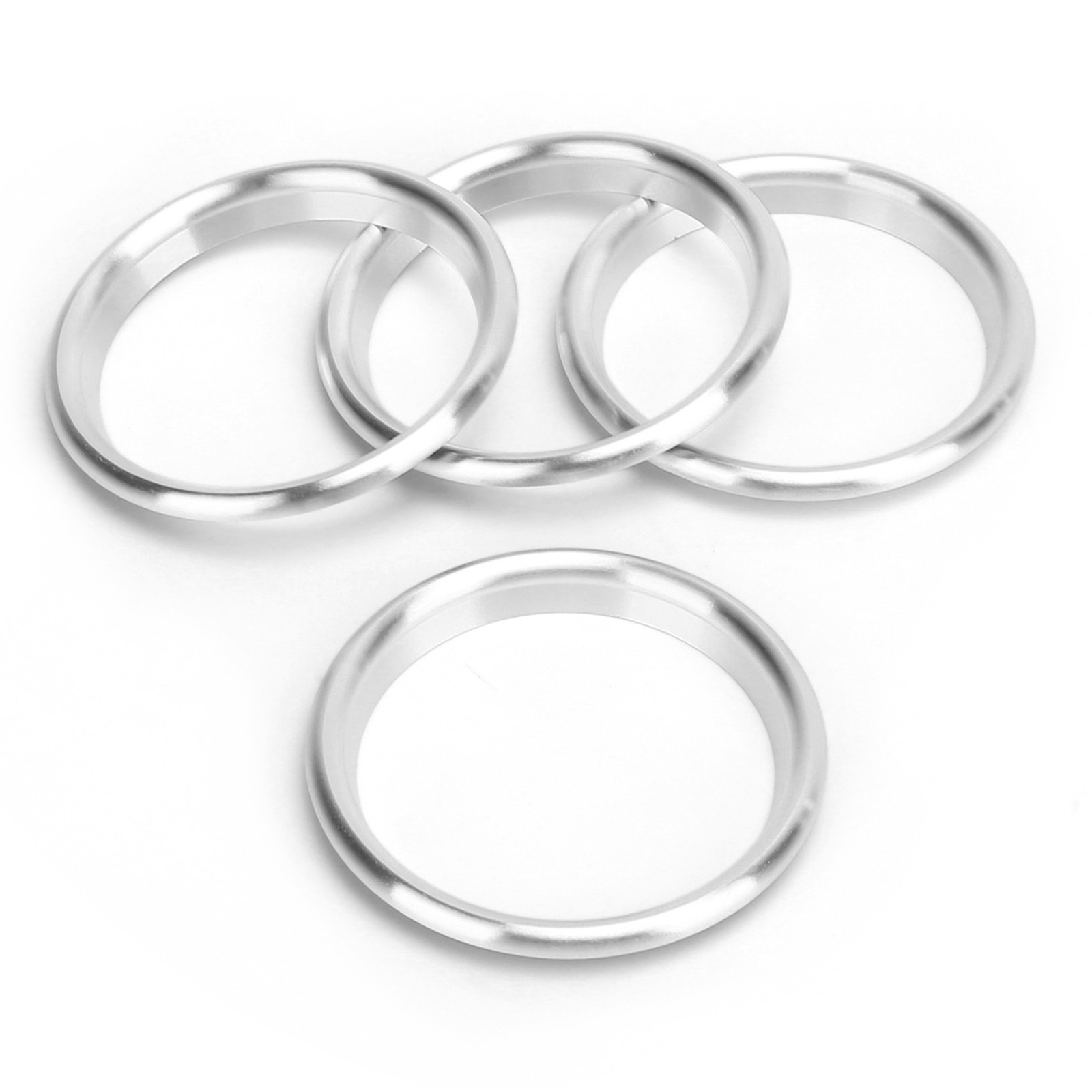 4pcs Silver Aluminum Alloy Air Outlet Ring For 2014-2019 TFTB