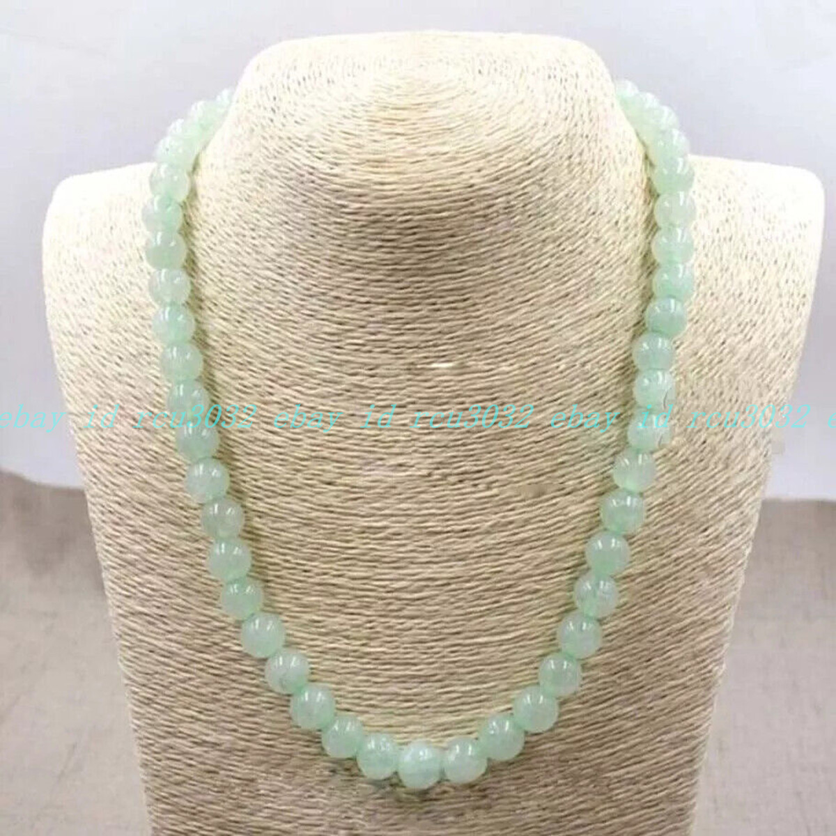 Natural Light Green Jade Round Gemstone Beads Necklace 18” 4/6/8/10/12/14mm