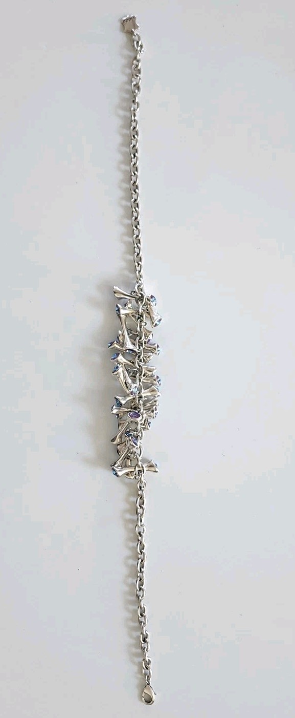 Vidda Necklace with Blue Crystals – Made In Spain – Sterling Silver Plated