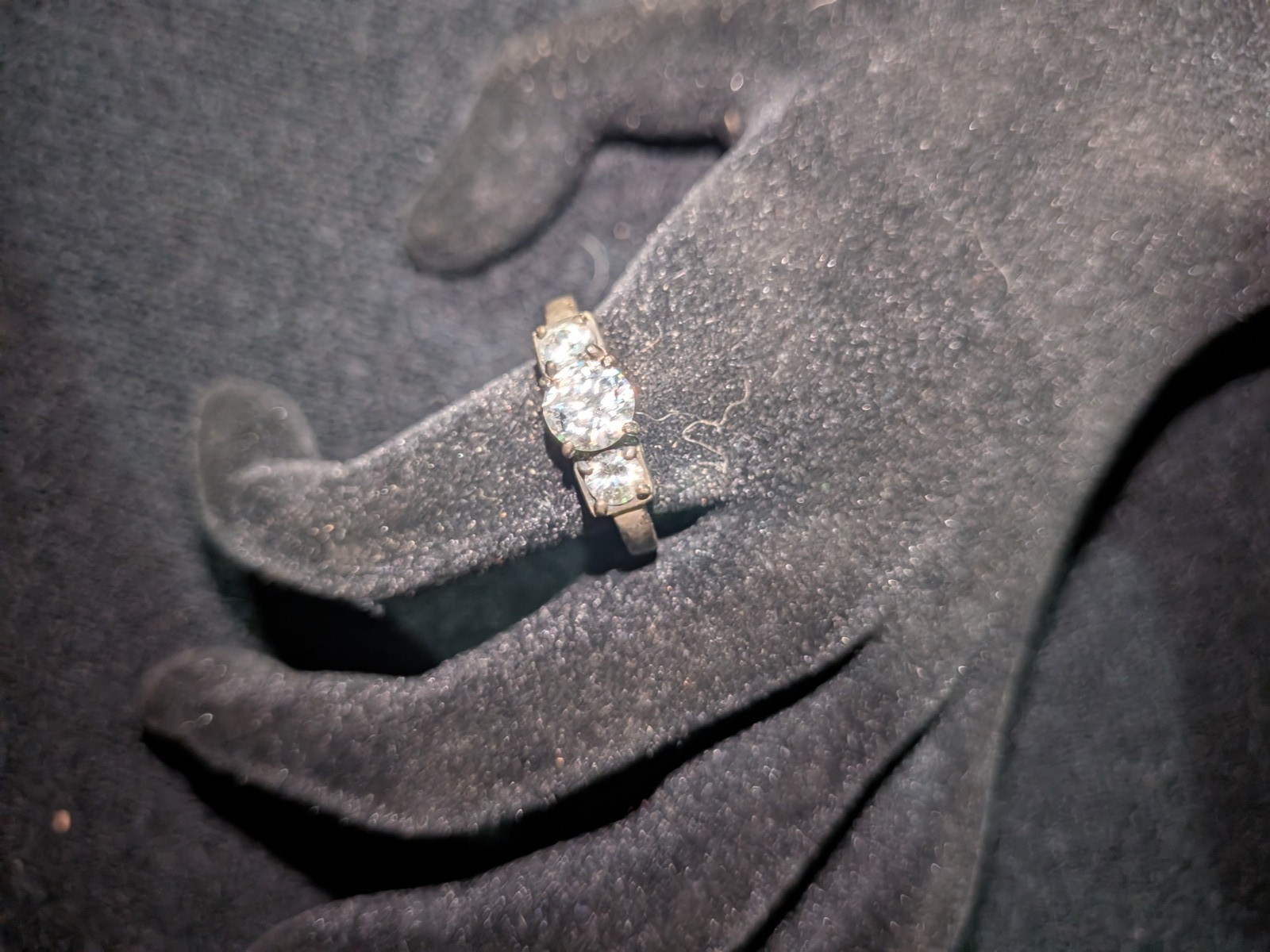 Cubic Zirconia Ring Size 10 Sterling Silver